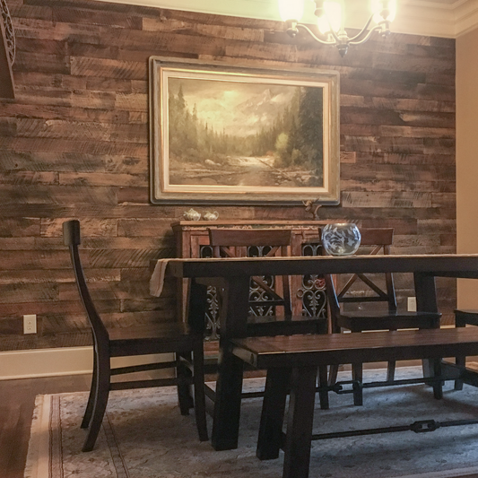 Reclaimed Whiskey Barrel – Blackened Wood Wall Planks