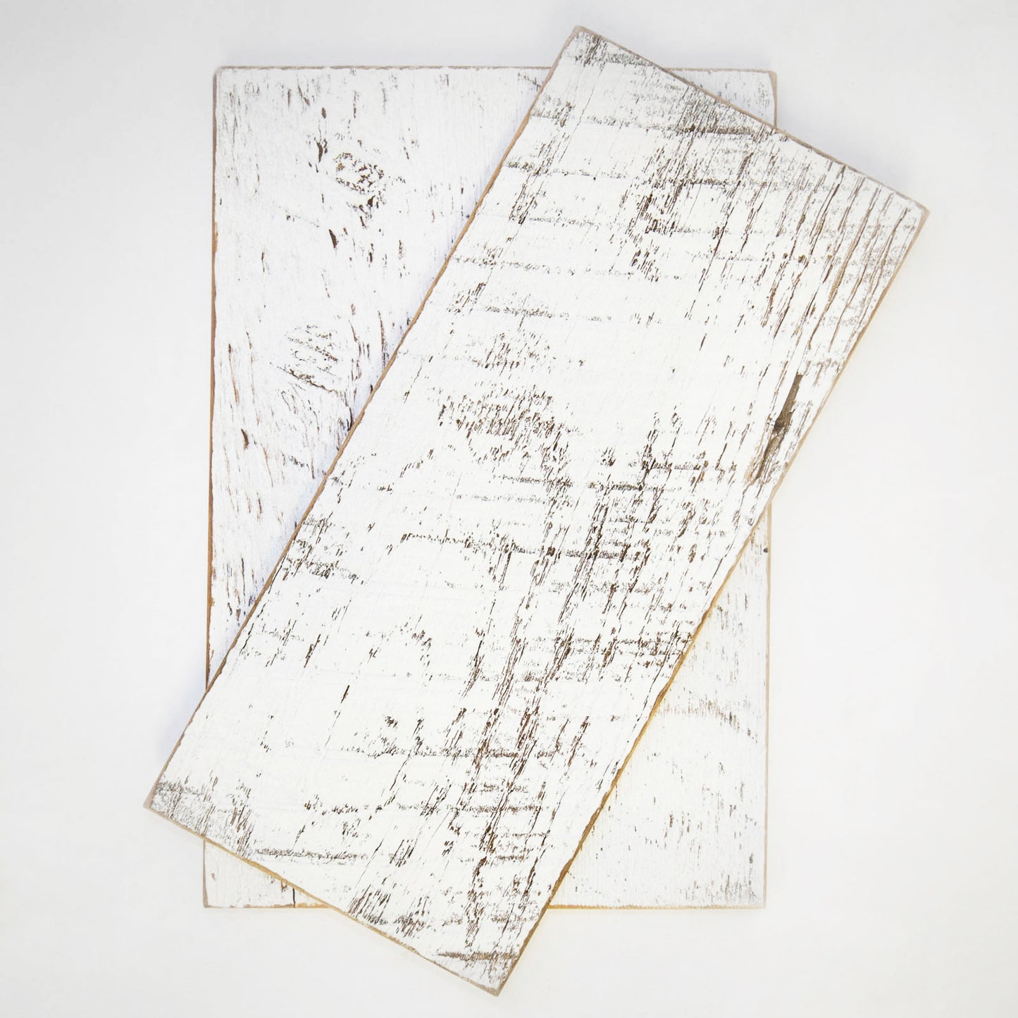 Shiplap White Sample – Weathered Painted Reclaimed Wall Plank