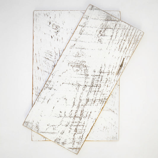 Shiplap White Sample – Weathered Painted Reclaimed Wall Plank