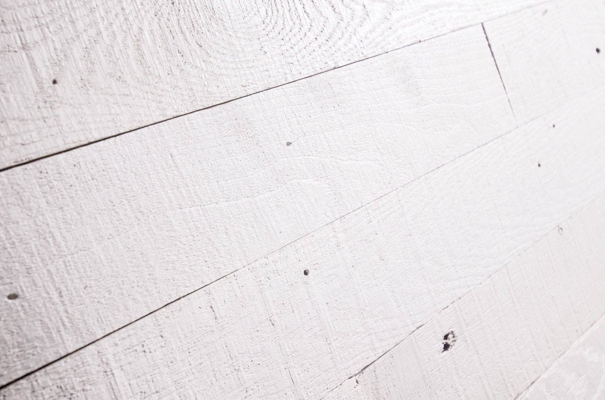 Cottage Board – Solid White Painted Reclaimed Wood Wall Planks