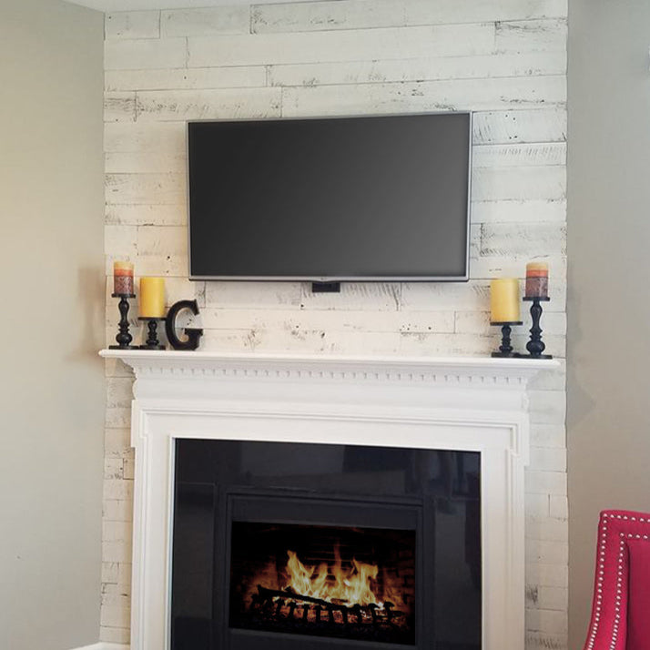 Reclaimed Shiplap White – Weathered Painted Wood Wall Planks